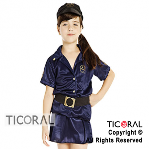 DISFRAZ POLICIA NIA CAND TALLE 3 x 1